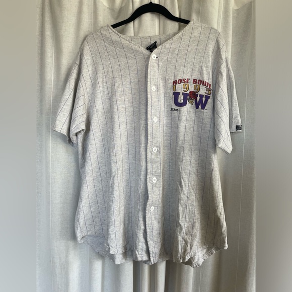 Vintage Washington Huskies baseball button-up tee - Picture 2 of 3
